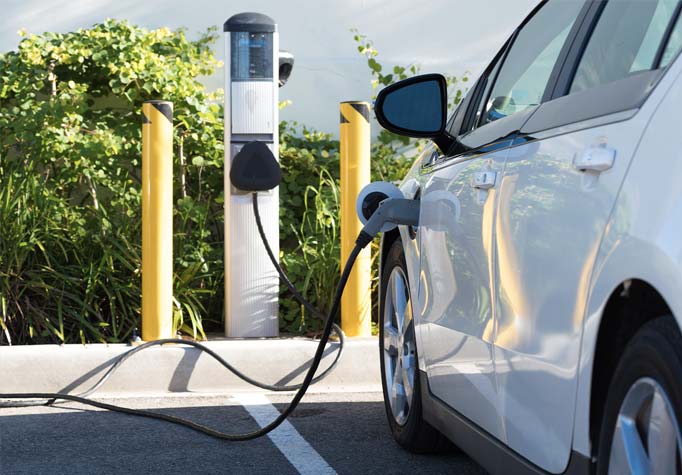 Charging station for electric cars