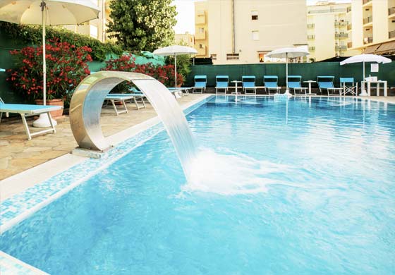 Play area adjacent to the pool